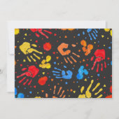 Waterverf High Five verjaardagsfoto Kaart (Achterkant)