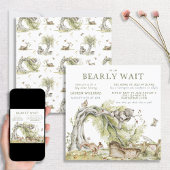 Waterverf Hij of zij Beer Genderonderzoek Uitnodig Kaart