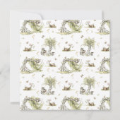 Waterverf Hij of zij Beer Genderonderzoek Uitnodig Kaart (Achterkant)