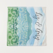 Waterverf Hills BBQ Wedding Achtergrond Wandkleed (Voorkant (horizontaal))