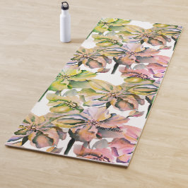 Waterverf Himalayan Perzische Blauwe Poppies Yogamat