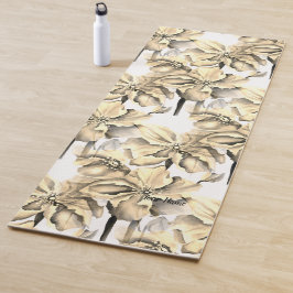 Waterverf Himalayan Perzische Blauwe Poppies Yogamat