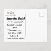 Waterverf hoefijzer gepersonaliseerd Save the Date Feestdagenkaart (Achterkant)