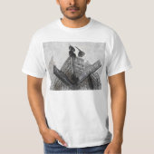  Waterverf Hoek bord Broadway T-shirt (Voorkant)