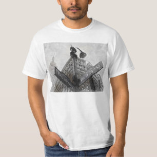  Waterverf Hoek bord Broadway T-shirt