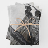 Waterverf Hoekteken Broadway Inpakpapier Vel (In situ)