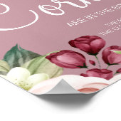 Waterverf Hoeveel corks vrijgezellenfeest game sig Poster (Hoek)