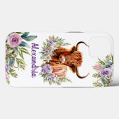 Waterverf Holand Koe Vloer Persoonlijke naam Case-Mate iPhone Case (Achterkant (horizontaal))