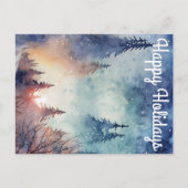 Waterverf Holiday Briefkaart (Voorkant)