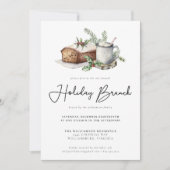 Waterverf Holiday Brunch Greenery Holiday Kaart (Voorkant)