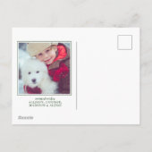 Waterverf Holiday Deer Feestdagenkaart (Achterkant)