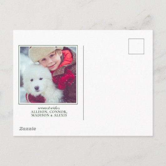 Waterverf Holiday Deer Feestdagenkaart (Achterkant)