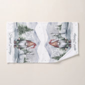 Waterverf Holiday Gnome Bad Handdoek (Handdoek)