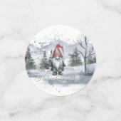 Waterverf Holiday Gnome Confetti (Kleine voorkant)