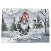 Waterverf Holiday Gnome Groot Cadeauzakje (Achterkant)