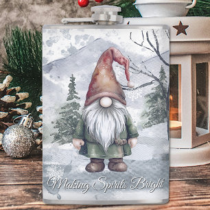 Waterverf Holiday Gnome Heupfles