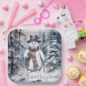 Waterverf Holiday Gnome Papieren Bordje (Feest)