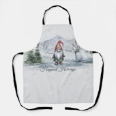 Waterverf Holiday Gnome Schort (Voorkant)