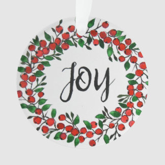 Waterverf Holiday Ornament