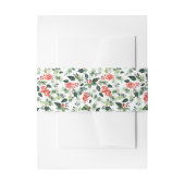 Waterverf Holiday Pattern Uitnodiging Belly Band Uitnodigingen Wikkel (Voorkant Voorbeeld)