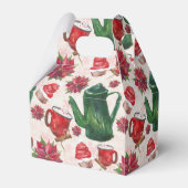 waterverf Holiday Tea Party Bedankdoosjes (Achterkant)