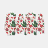 waterverf Holiday Tea Party Bedankdoosjes (Uitgevouwen)