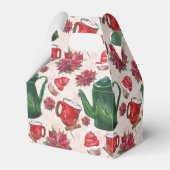 waterverf Holiday Tea Party Bedankdoosjes (Voorkant Zijde)