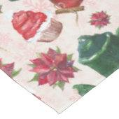 waterverf Holiday Tea Party Tafelkleed (Gekanteld)