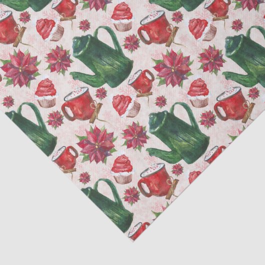 waterverf Holiday Tea Party Tissuepapier (Detail)