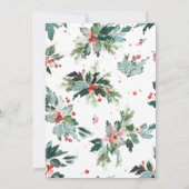 Waterverf Hollies Chalkboard Kerst (Achterkant)