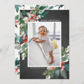 Waterverf Hollies Chalkboard Kerst (Voorkant / Achterkant)