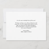 Waterverf Hollies Chalkboard kerstfoto (Achterkant)