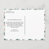 Waterverf Hollies Chalkboard kerstfoto Feestdagenkaart (Achterkant)