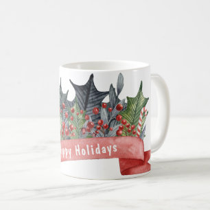 Waterverf Holly Banner  Koffiemok