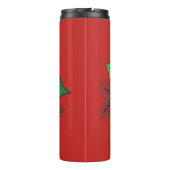 Waterverf Holly Berries Thermosbeker (Achterkant)