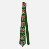 waterverf Holly Berry bladeren groen Stropdas (Voorkant)