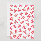 Waterverf Holly berry Branches Holiday Party Kaart (Achterkant)