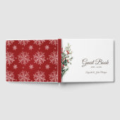 Waterverf Holly Berry Greenery Gastenboek (Volledig)