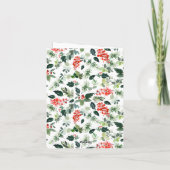 Waterverf Holly Berry-kerstboomgroet Feestdagen Kaart (Achterkant)