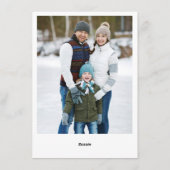 Waterverf Holly Berry-kerstboomgroet Feestdagenkaart (Achterkant)