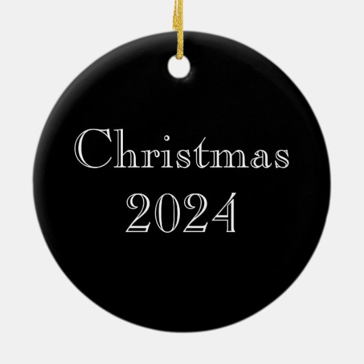 Waterverf Holly Bladeren en bessen Keramisch Ornament (Achterkant)