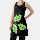 Waterverf Holly Bladeren en bessen Schort (Insitu)