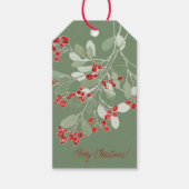 Waterverf Holly Cadeaulabel (Voorkant)
