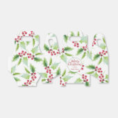 Waterverf Holly Christmas Favoriete Boxen Bedankdoosjes (Uitgevouwen)