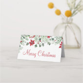 Waterverf Holly Christmas Plaatskaartje (Achterkant)