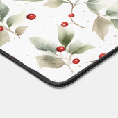 Waterverf Holly en bessen Bureaumat (Hoek)