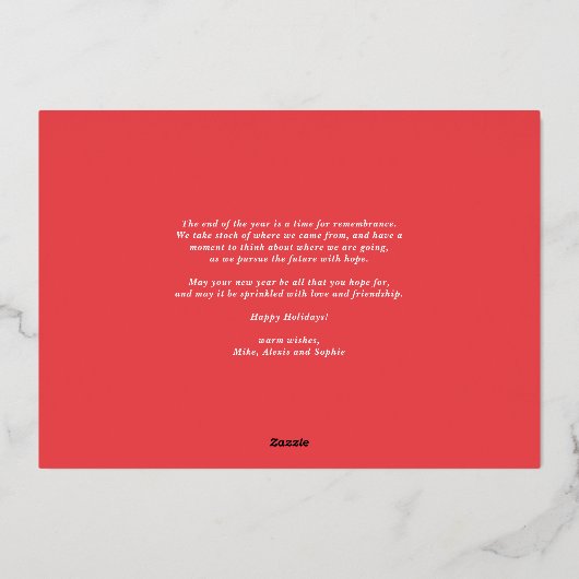 Waterverf Holly en Greenery Prettige feestdagen (Achterkant)