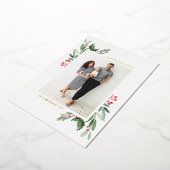 Waterverf Holly en Greenery Prettige feestdagen Fo (Gedraaid)