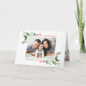 Waterverf Holly en Griekenland II Prettige feestda Feestdagen Kaart (Voorkant)