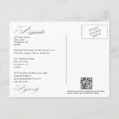 Waterverf Holly en Ivy Christmas Event Herinnering Briefkaart (Achterkant)